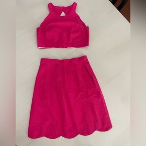 Lauren James seersucker 2 piece set, size XS